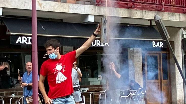 Txupina botata, hasi dira Azken Portuko festak