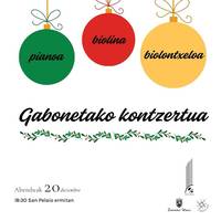 Kontzertua: Musika eskolako biolineko, biolontxeloko eta pianoko ikasleen Gabon kontzertua