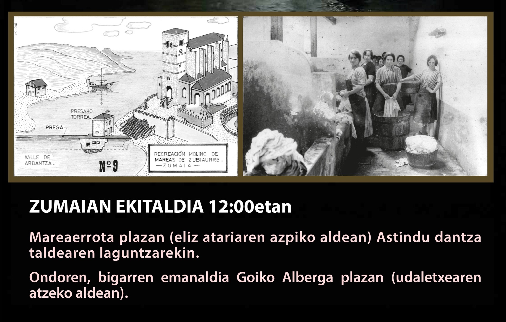 Igandean ekitaldia Mareaerrota plazan