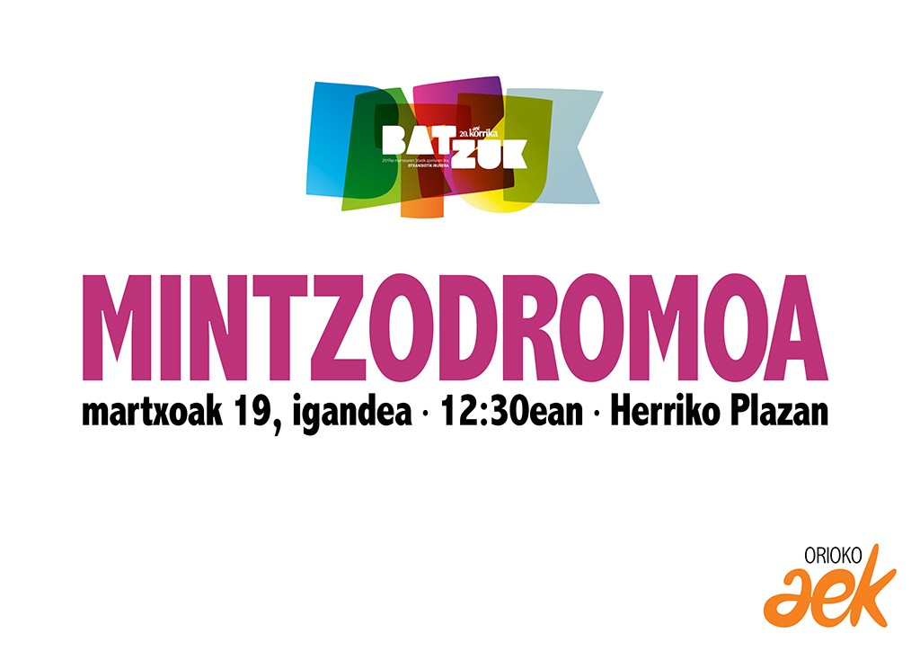 Igandean Mintzodromoa antolatu du Orioko AEK-k, Korrika Kulturalaren barruan