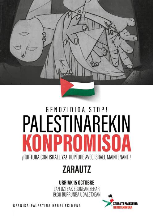 Elkarretaratzea: 'Palestinarekin konpromisoa'