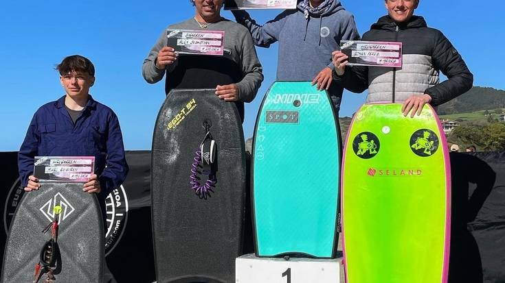 Emaitza bikainak lortu dituzte Zumaiako bodyboardlariek euskal zirkuituko lehen proban