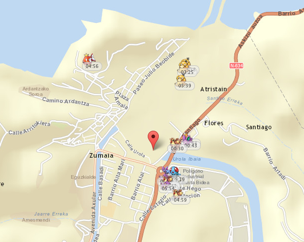 Pokemonak Zumaian ere bueltaka dabiltza