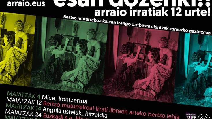 Arraio irratiaren 12. urteurrena ospatuko dute maiatzean