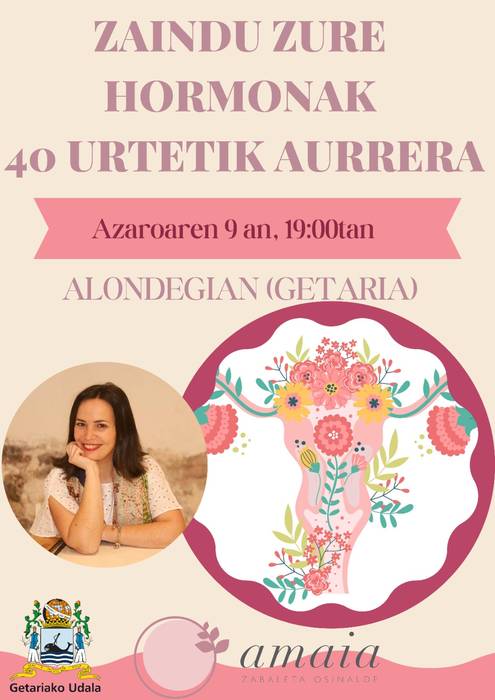 Hitzaldia: 'Zaindu zure hormonak 40 urtetik aurrera'