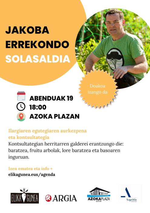 Hitzaldia: 'Ilargiaren egutegiaren aurkezpena eta kontsultategia', Jakoba Errekondorekin