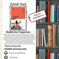 Zestoako Irakurle Taldea: 'Zaldi bat' , Maddi Ane Txoperenarekin