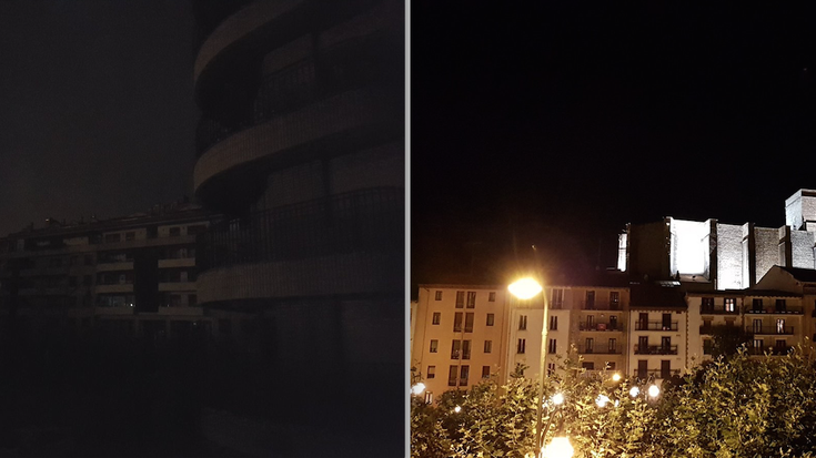 Herriko zenbait kale argindarrik gabe geratu ziren atzo iluntzean