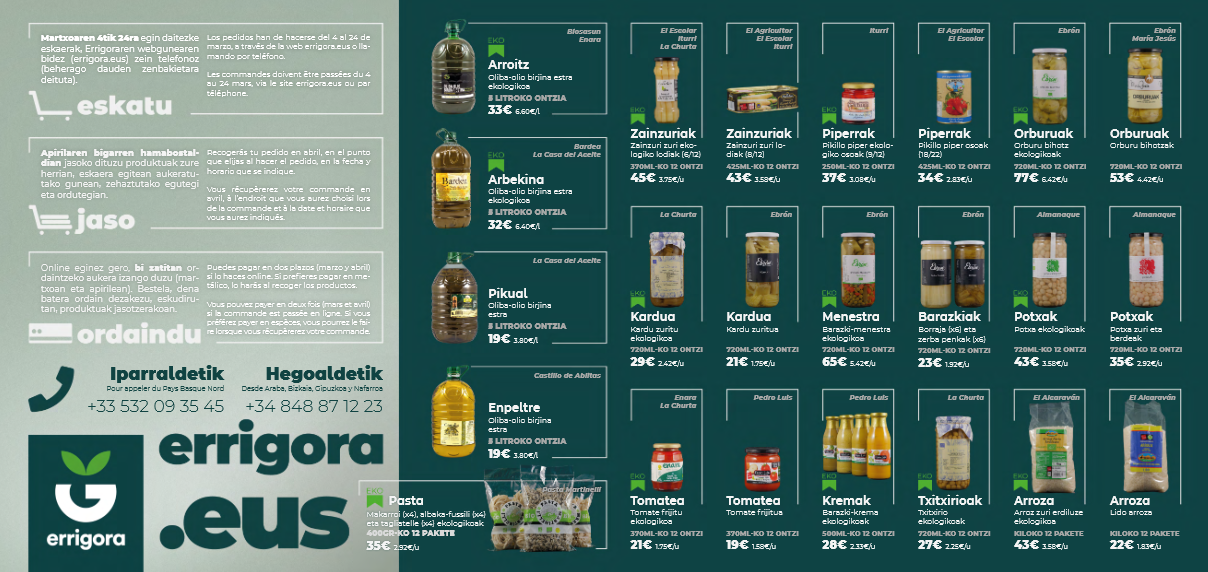 Eskutik eskura kanpainako eskaerak egiteko azken egunak
