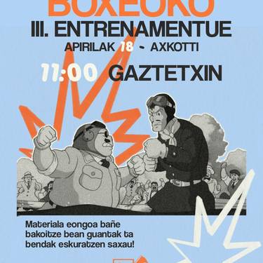 Saioa: boxeoko hirugarren entrenamendua