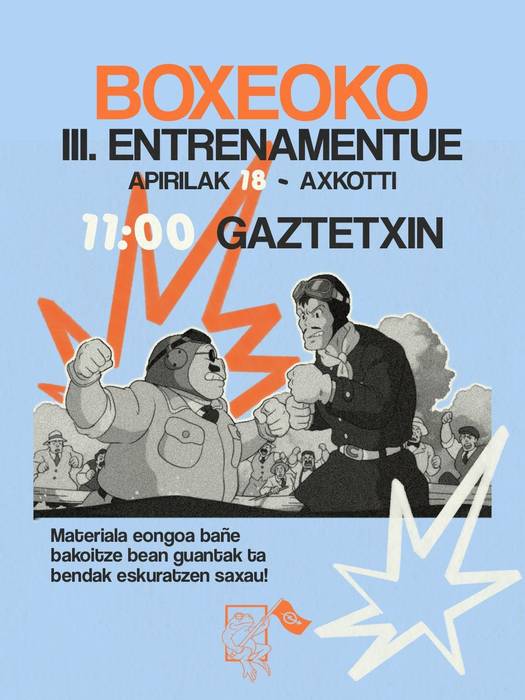 Saioa: boxeoko hirugarren entrenamendua