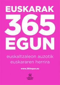 Euskarak 365 egun: manifestua