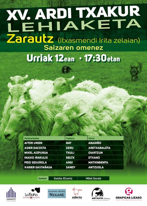 XV. Ardi Txakur Lehiaketa