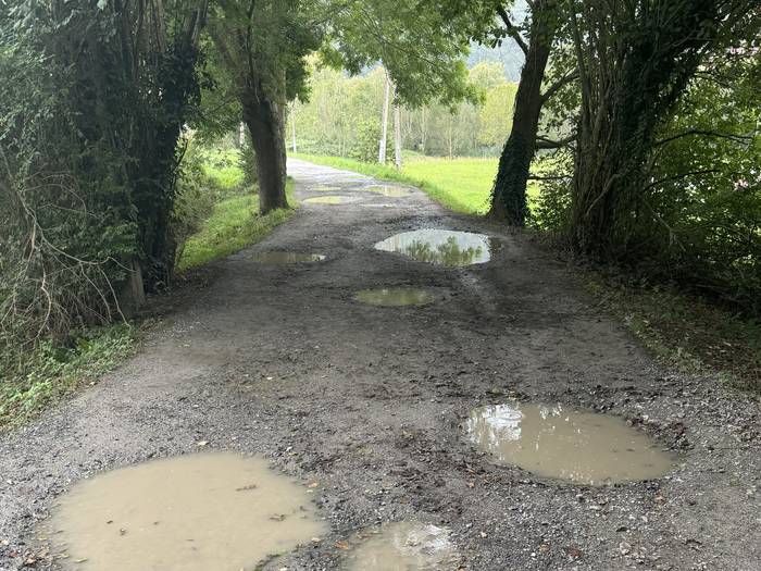 Bainuetxearen ondoko bidegorri zatiaren egoera "negargarria" salatu du Zestoako EAJk