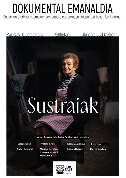 'Sustraiak' dokumentalaren emanaldia