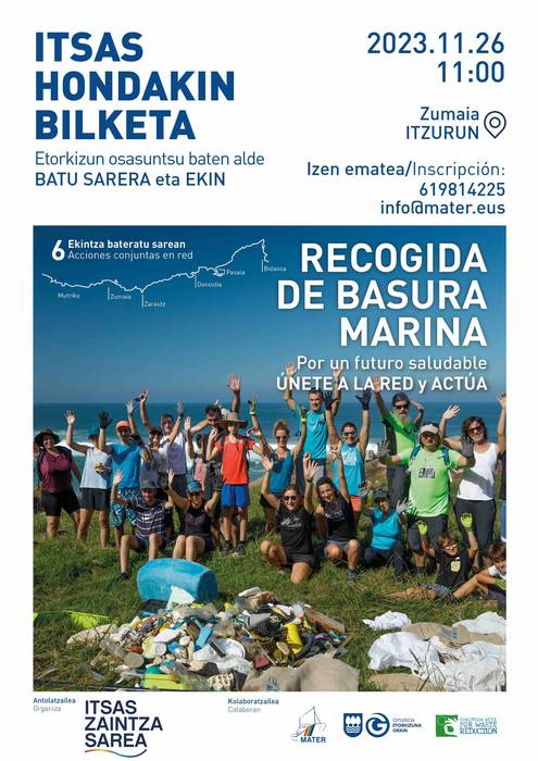 Itsas hondakin bilketa Itzurunen