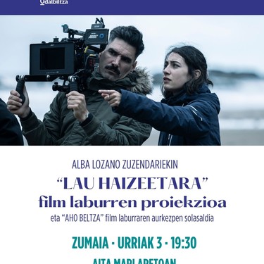 'Lau haizeetara' film laburren proiekzioa