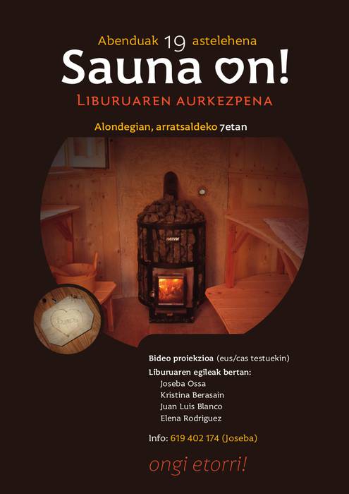 'Sauna on!' liburuaren aurkezpena
