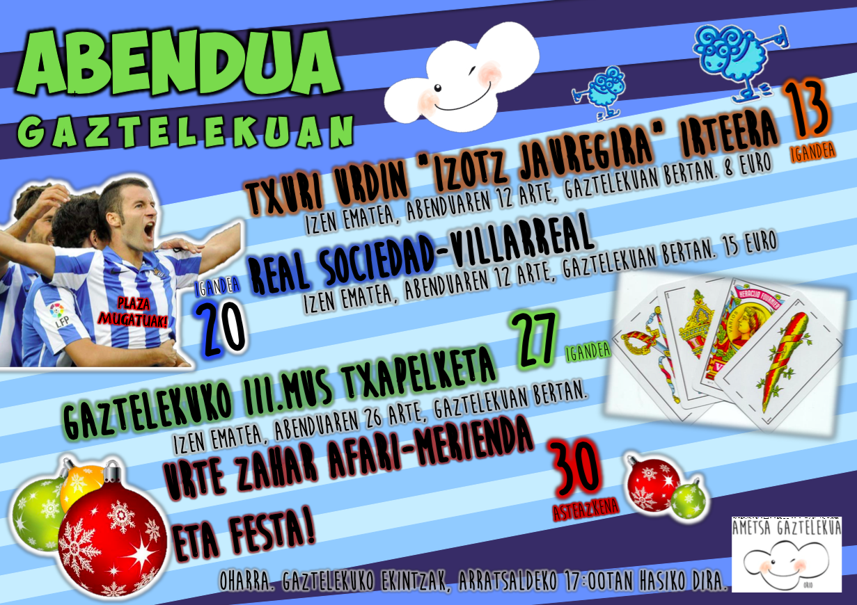 GAZTELEKUA. Abenduan zer?