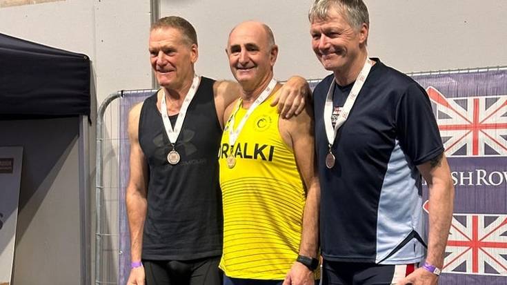 Joseba Saiesek British Rowing Indoor Championships irabazi du