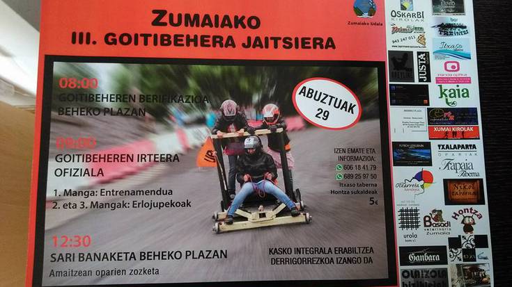 Goitibeheren jaitsierarako izen-ematea zabalik dago