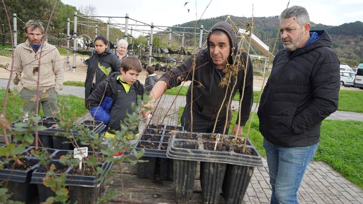 Herritarrek esker onez jaso dituzte Herriok banatutako zuhaitzak