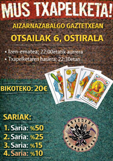 Adiskide gaztetxearen mus txapelketa