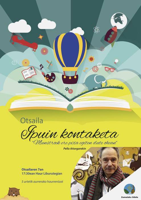 Ipuin kontaketa izango da gaur arratsaldean haur liburutegian