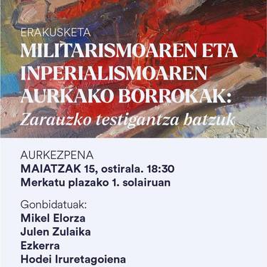 Erakusketa: 'Militarismoaren eta inperialismoaren aurkako borrokak: Zarauzko testigantza batzuk'