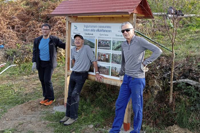 Urola Bizirikek informazio panela jarri du Munoaundin