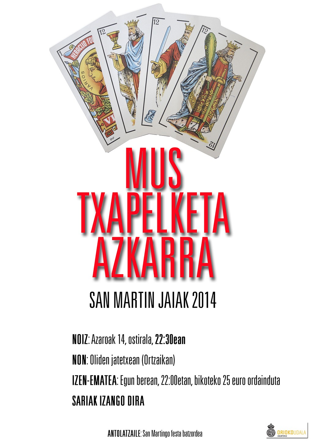 Kartelak: San Martin jaiak. Mus txapelketa