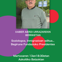 Hitzaldia: Xabier Aierdi Begirune fundazioko presidentea