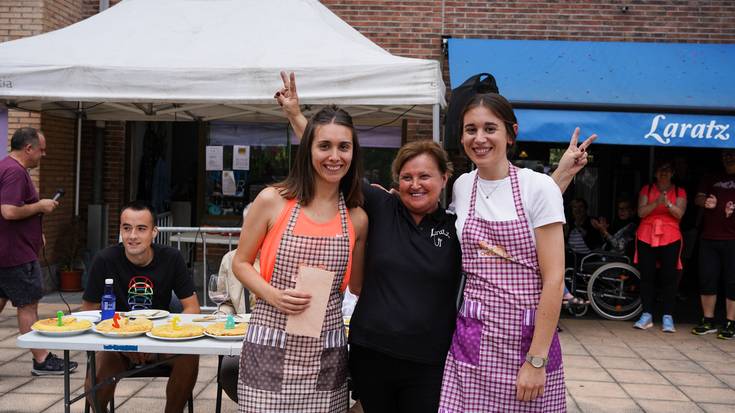 Patata tortilla txapelketarekin eta jolasekin hasi dira Damasoko festak