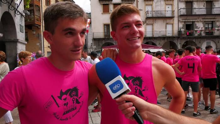 San Inazio bezperako eguerdiko irudiak, bideoan