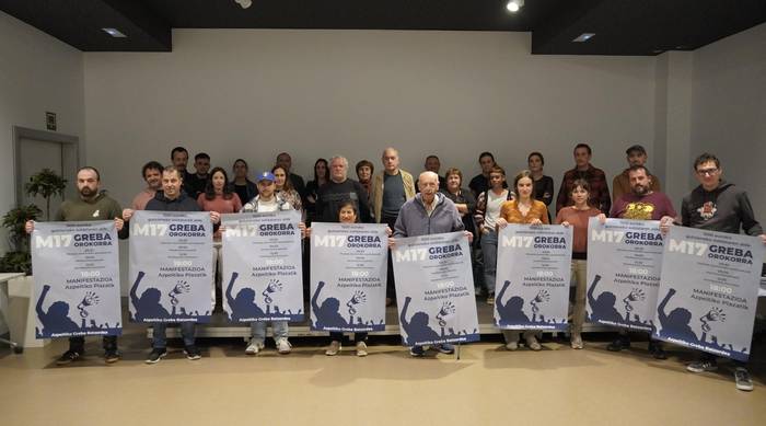 1.500 euroko gutxieneko soldataren alde mobilizatzeko deia egin dute hainbat sektoretako herritarrek