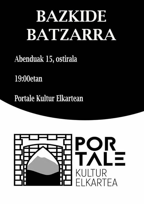 Portale kultur elkarteko bazkideen batzarra izango da ostiralean