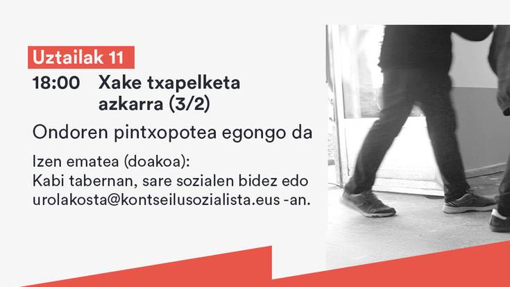 Xake txapelketa azkarra Etxape zentroan