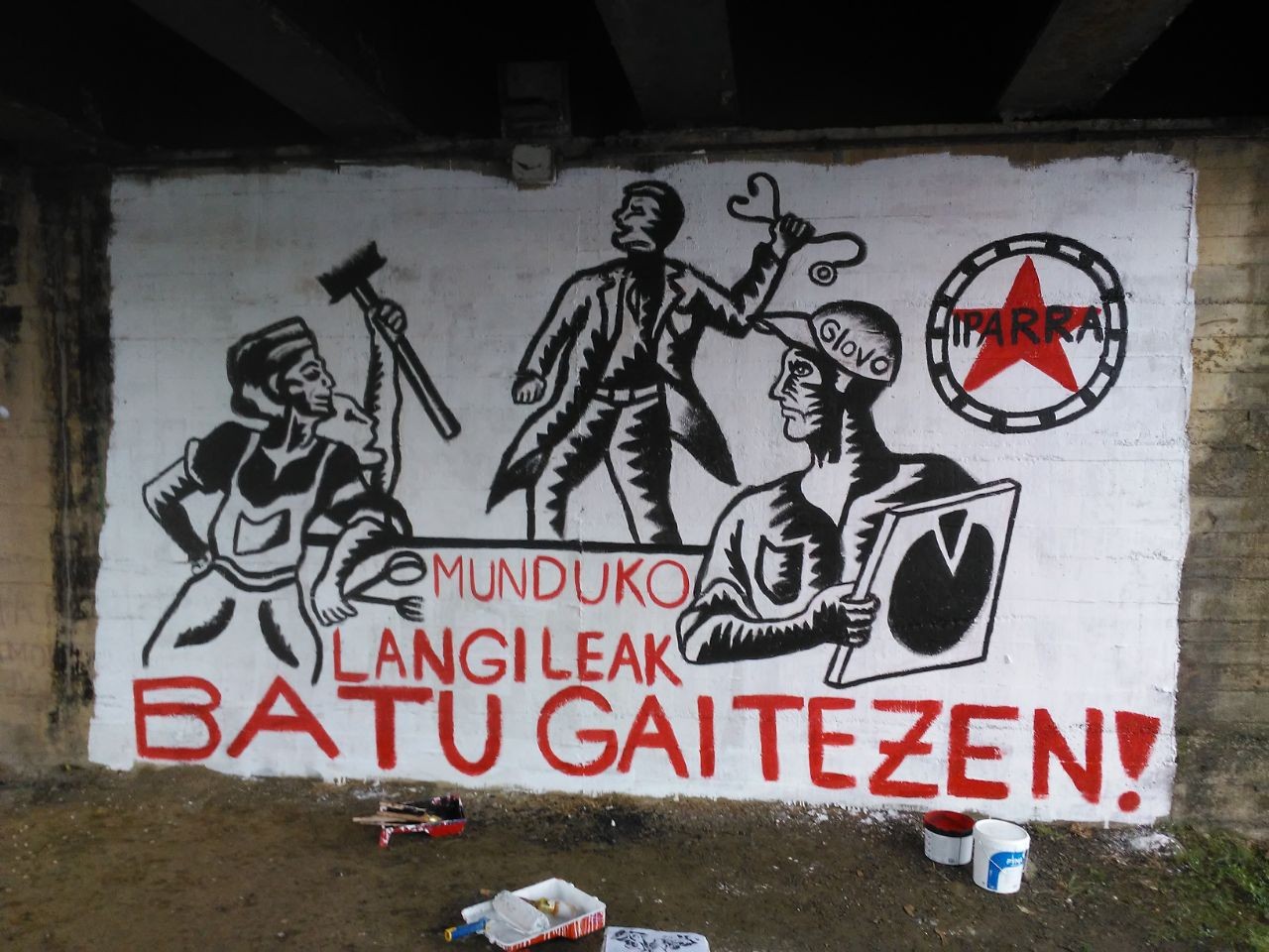 Munduko langileen batasunaren aldeko murala