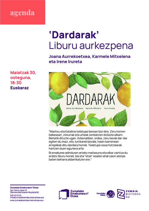 'Dardarak' liburuaren aurkezpena