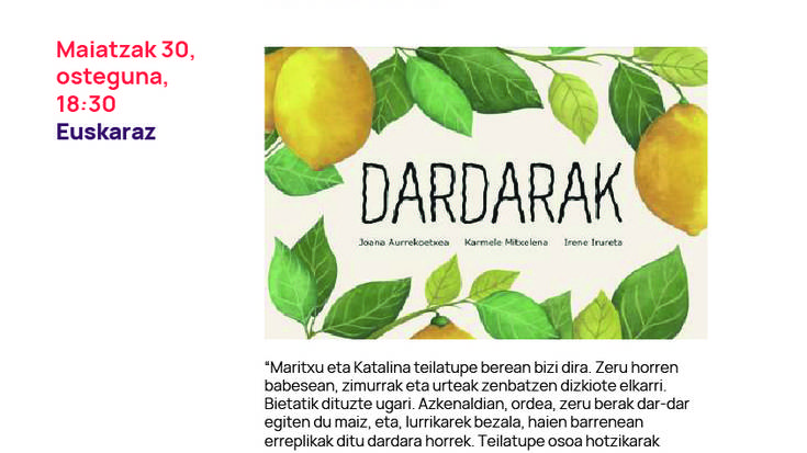 'Dardarak' liburuaren aurkezpena