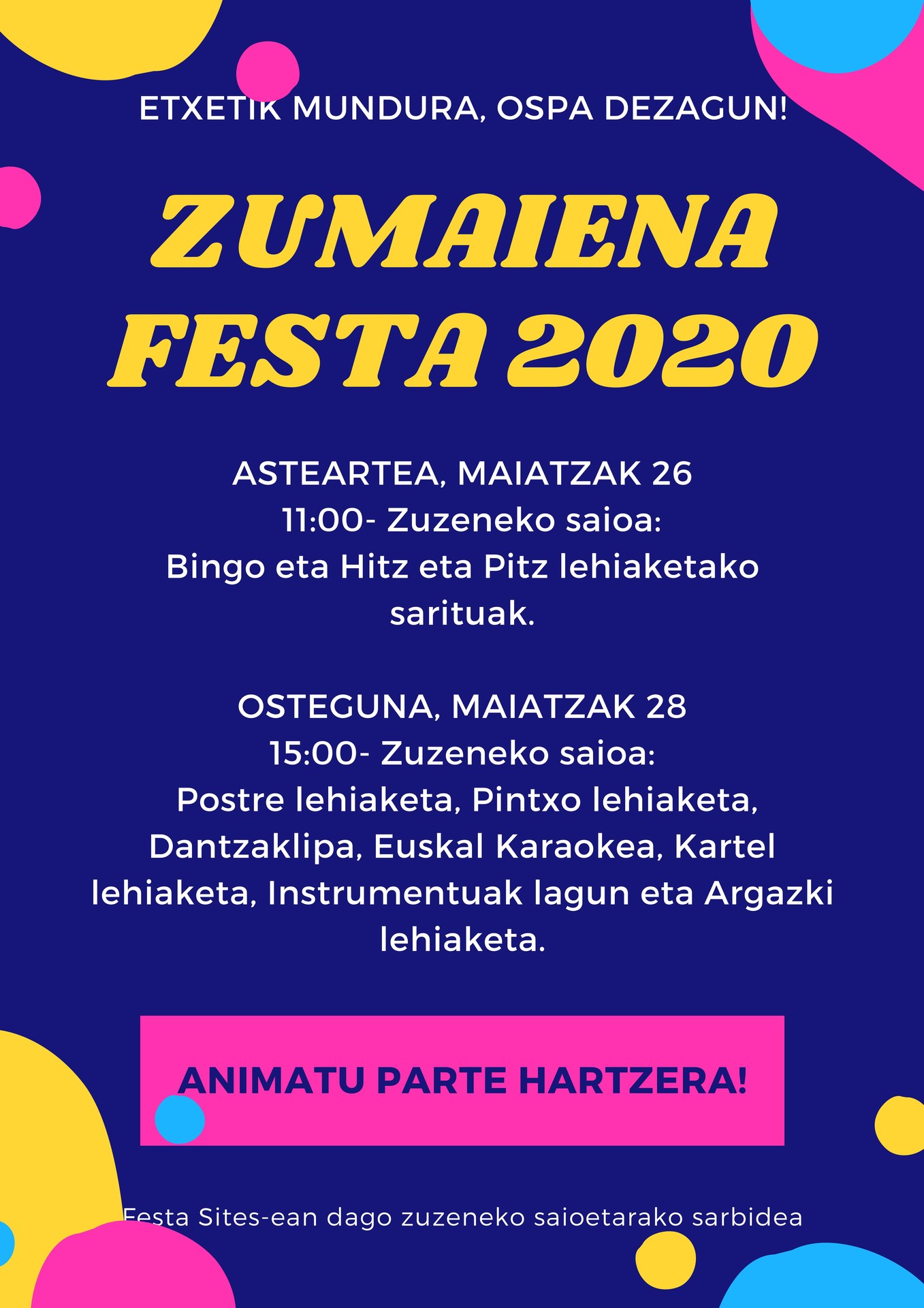 ETXEETATIK ZUMAIENA FESTARA!