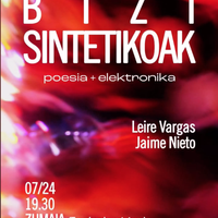 Bizi sintetikoak poesia eta elektronika emanaldia