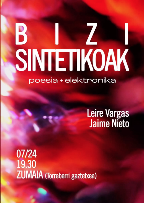 Bizi sintetikoak poesia eta elektronika emanaldia