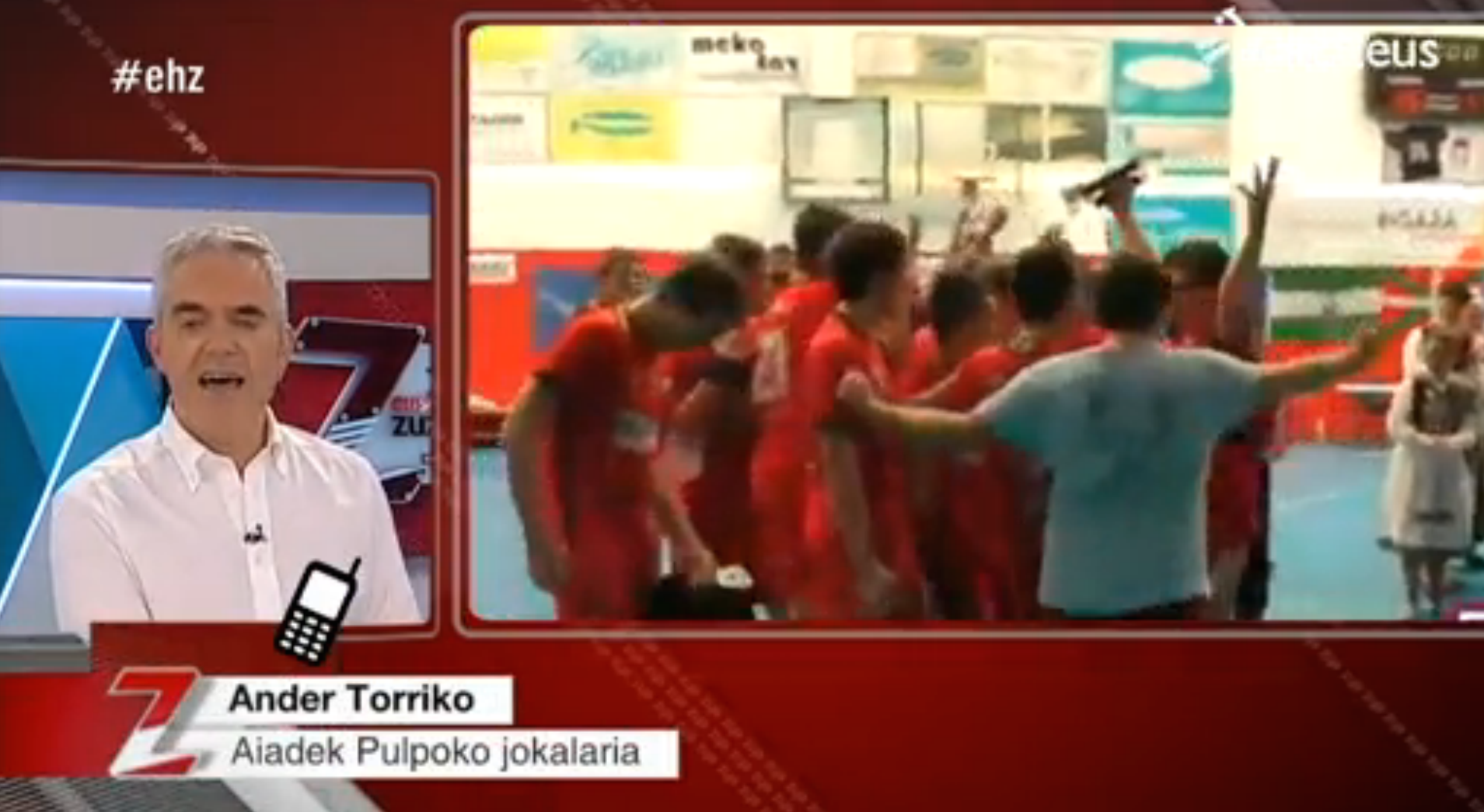 Pulpo eskubaloi taldeko Ander Torriko 'Euskal Herria Zuzenean'