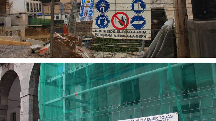 Metro gutxian, bi kartel gaztelania hutsean