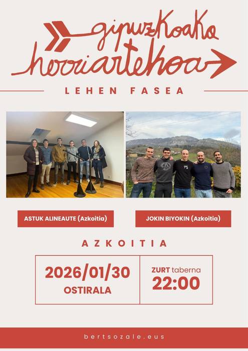 Gipuzkoako Herriarteko Bertso Txapelketako saioa