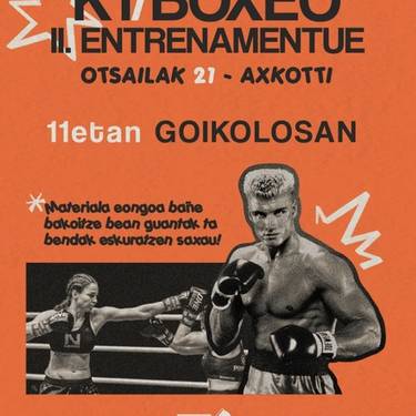 Saioa: K1 eta boxeo entrenamendua