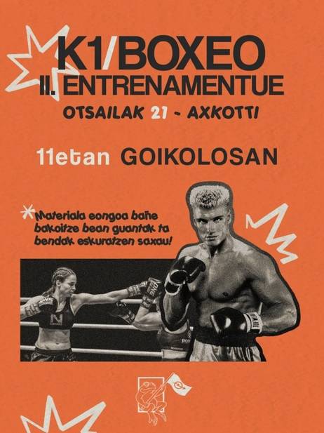 Saioa: K1 eta boxeo entrenamendua