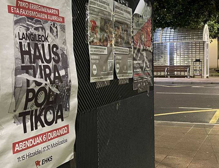 Larunbatean Durangoko manifestaziora joateko autobusa antolatu dute