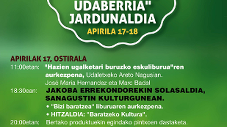 'Baratzaren udaberria' jardunaldiak egingo dituzte ostiralean eta zapatuan herrian